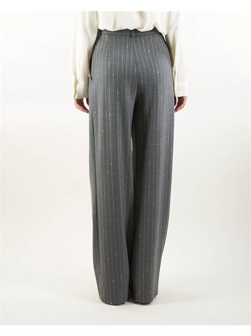 Luxury pinstriped trousers with double pences Simona Corsellini SIMONA CORSELLINI | Pants | PA01401TGES0003652